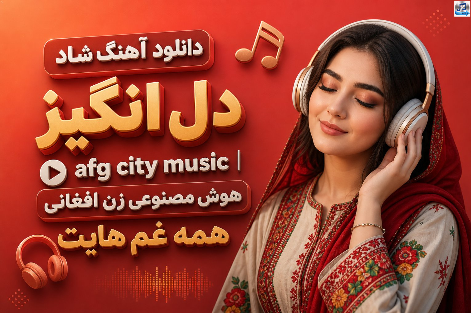 دانلود آهنگ شاد دل انگیز afg city music | هوش مصنوعی زن افغانی همه غم هایت