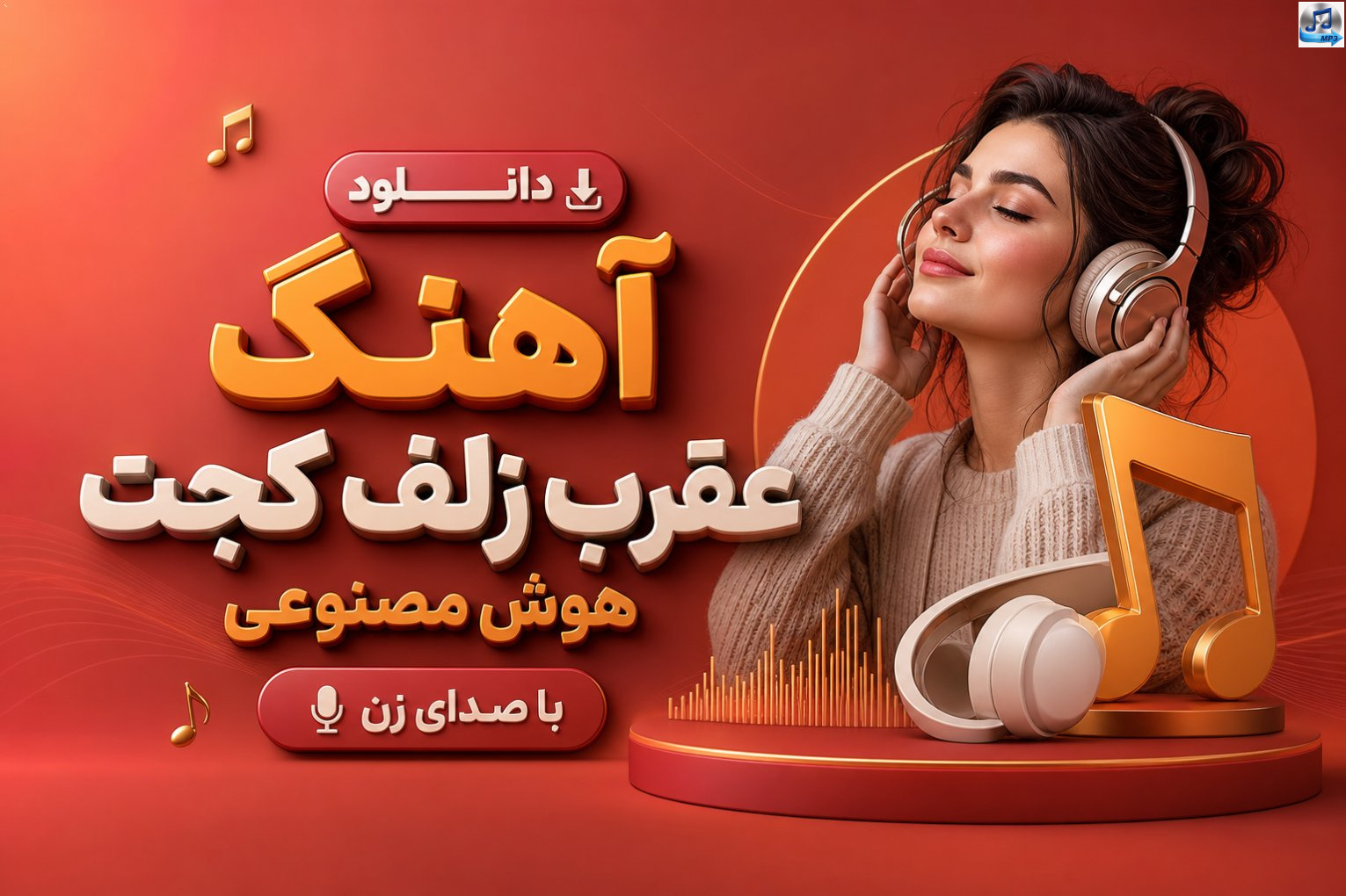 دانلود آهنگ عقرب زلف کجت هوش مصنوعی با صدای زن | ترند اینستا